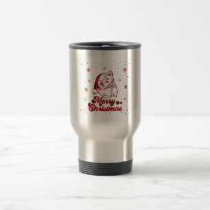 Mug De Voyage Merry Christmas Snowflakes