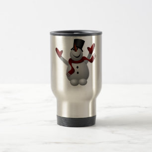 MUG DE VOYAGE "MERRY CHRISTMAS" SNOWMAN