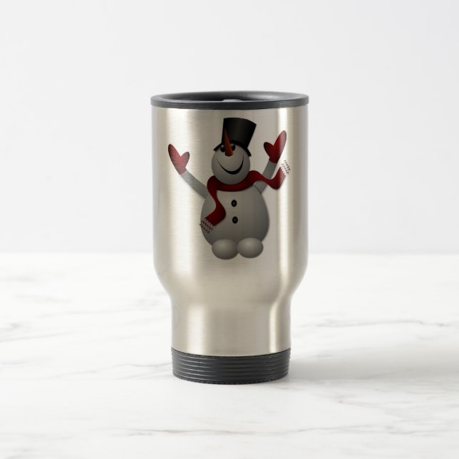 MUG DE VOYAGE "MERRY CHRISTMAS" SNOWMAN (Centre)
