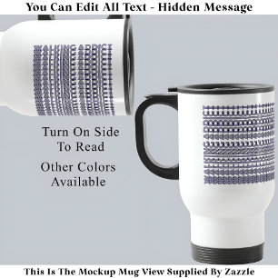 Mug De Voyage Message Caché pour Accro de la Marche Drôle et Ori