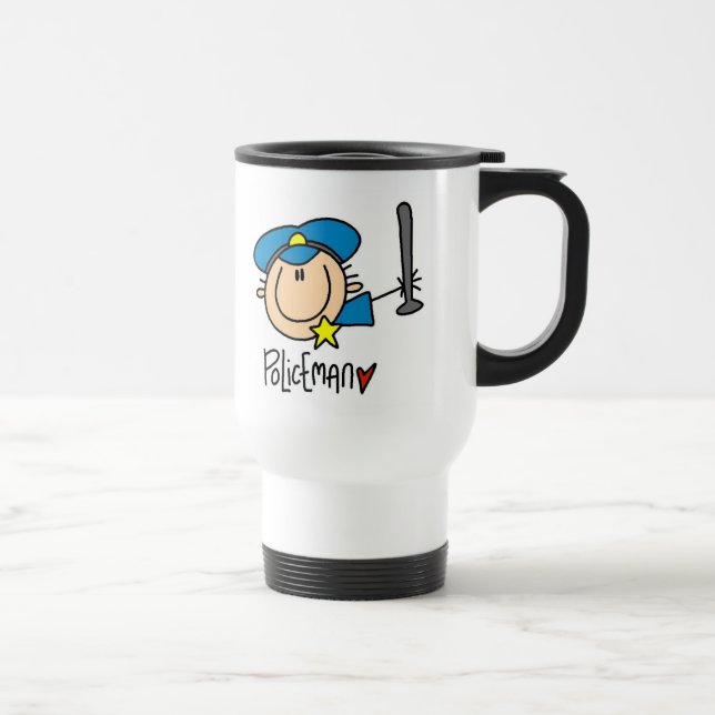 Mug De Voyage Métier d'agent de police (Droite)