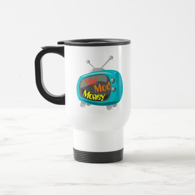 Mug De Voyage Mid Mod Money Retro TV (Gauche)