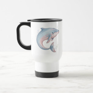 Mug De Voyage Mignon Baleine À Bosse Bébé Aquarelle Nursery Past