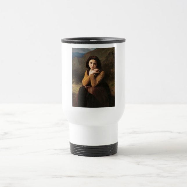 Mug De Voyage Mignon Innocence d'une adolescente, Bouguereau (Centre)