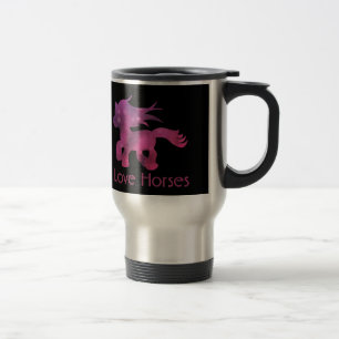 Mug De Voyage Mignon J'adore Les Chevaux