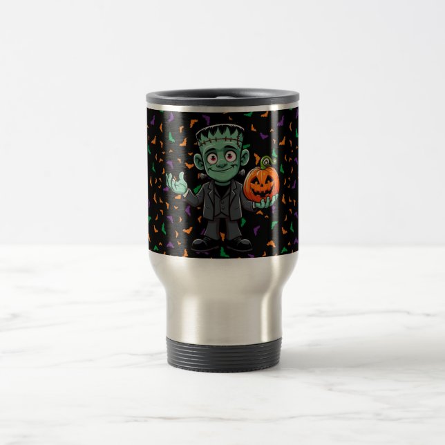 Mug De Voyage Mignon, monstre du dessin animé Frankenstein (Centre)