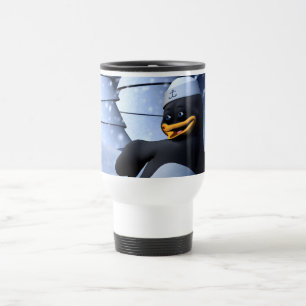 Mug De Voyage Mignon pingouin marin d'hiver Art de vacances enne