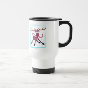 Mug De Voyage Mignonne cerf sur la glace Drôle Noël vacances Car