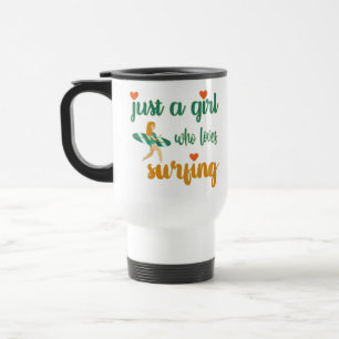 Mug De Voyage Mignonne citation estivale Juste une fille qui aim