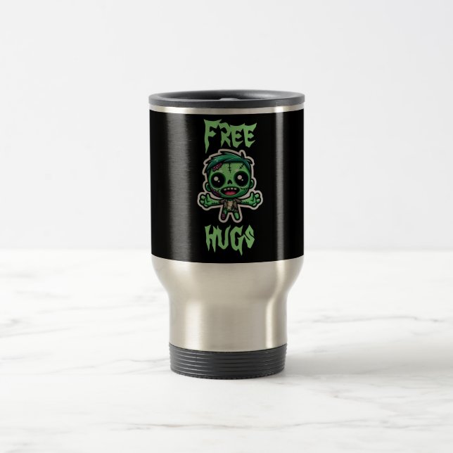 Mug De Voyage Mignonne, drôle de zombie (Centre)
