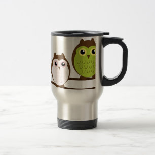 Mug De Voyage Mignonne Mod Chic Élégante Hibou Destinée