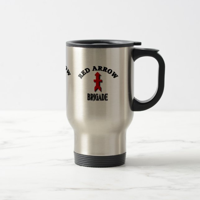 Mug De Voyage Militaires rouges de brigade de flèche (Droit)