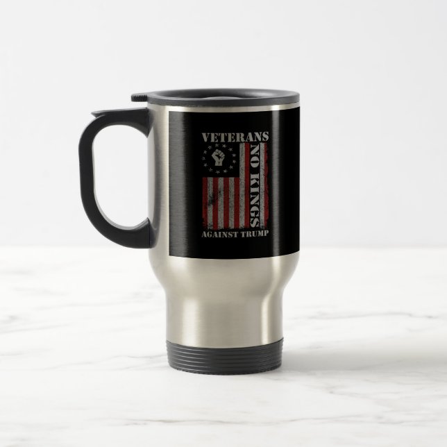 Mug De Voyage Military Veterans Protest Flag Patriotic Freedom (Gauche)