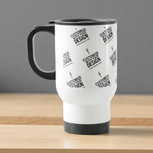 Mug De Voyage Minimaliste personnalisé Entreprise Marque sur mes