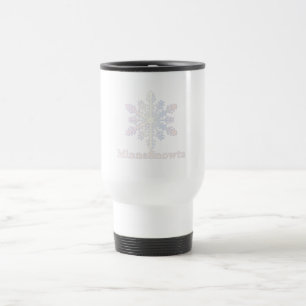 Mug De Voyage MinneSnowta avec flocon de neige