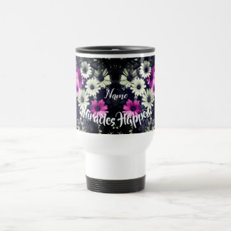 Mug De Voyage Miracles Happen Daisies Inspiré Personnalisé