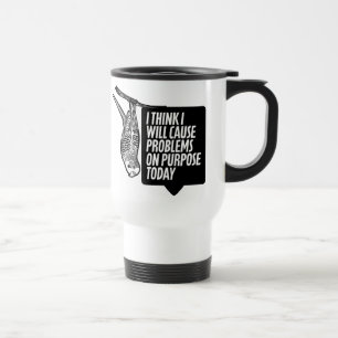 Mug De Voyage Mischievous Budgie   Humour d'oiseaux