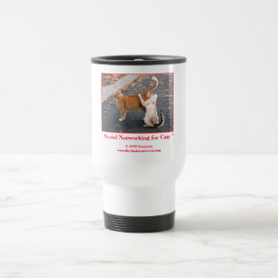 Mug De Voyage Mise en réseau sociale pour des chats
