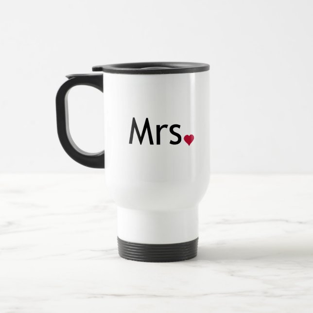 Mug De Voyage Mme - moitié de M. et Mme ensemble (Gauche)