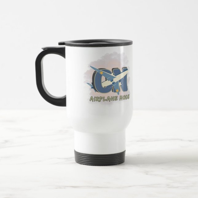 Mug De Voyage Mode Avion ACTIVÉ (Gauche)