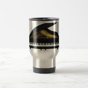 Mug De Voyage Modèle 3D : Piano noir : Musique de voyage