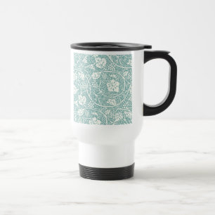 Mug De Voyage Modèle de raisin de William Morris sarcelle turquo
