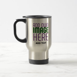 MUG DE VOYAGE MODÈLE D'IMAGE EN ACIER INOXYDABLE MODERNE
