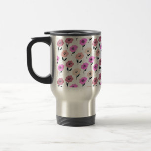 Mug De Voyage Modèle floral dynamique