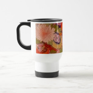 Mug De Voyage Modèle floral rose kimono