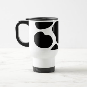 Mug De Voyage Modèle noir et blanc d'impression de vache