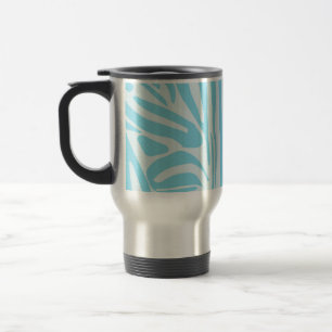 Mug De Voyage Modèle Zèbre Bleu