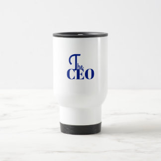 Mug De Voyage Moderne Minimaliste Le PDG Bleu