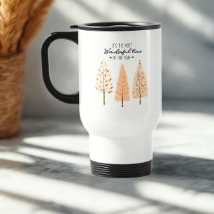 Mug De Voyage Moderne minimaliste Pine Tree Hygge Style Vacances