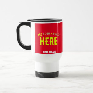 MUG DE VOYAGE MODERNE MODERNE PERSONNALISABLE ROUGE VÉRIFIÉ