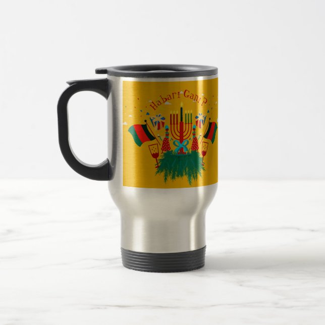 Mug De Voyage Modifier la partie Kwanzaa correspondant au texte (Gauche)
