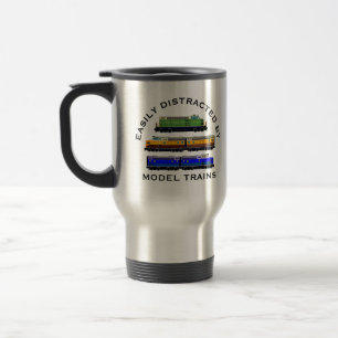 Mug De Voyage Modifier le texte facilement distrait des trains d