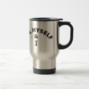 Mug De Voyage Moi-Même Et Je Typographie