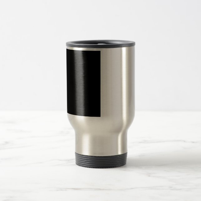 Mug De Voyage Moitié noir et moitié blanc Milieu Personnaliser c (Centre)