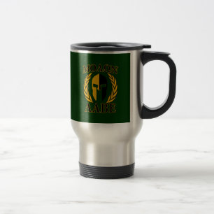 Mug De Voyage Molon Labe Laurels spartiates sur Forest Green