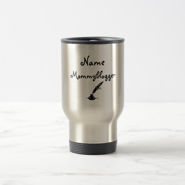 Mug De Voyage Mommy blogger design personnalisé (Centre)