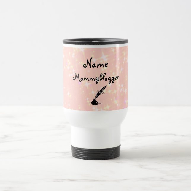 Mug De Voyage Mommy blogger design personnalisé (Centre)