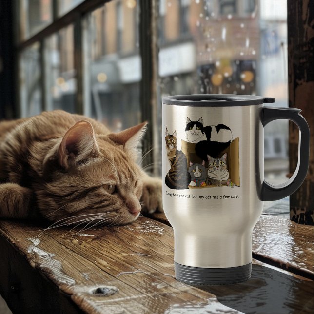 Mug De Voyage Mon chat a des chats (Créateur téléchargé)