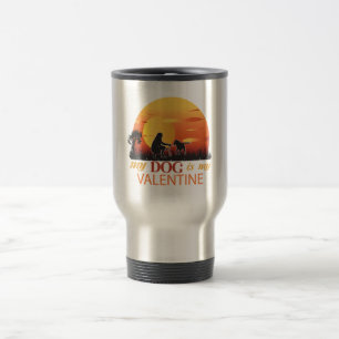 Mug De Voyage Mon chien est ma Saint Valentin