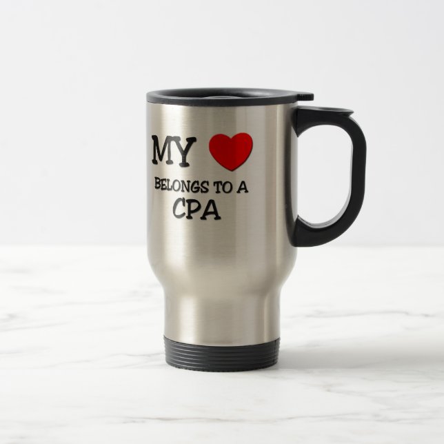 Mug De Voyage Mon coeur appartient à CPA (Droit)