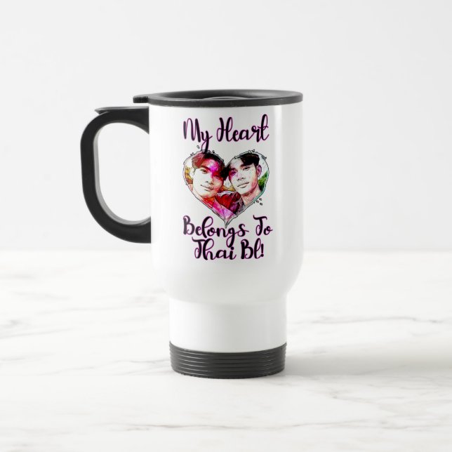 Mug De Voyage Mon Coeur Appartient À Thai BL (Gauche)