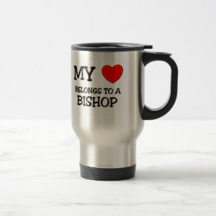 Mug De Voyage Mon coeur appartient à un ÉVÊQUE
