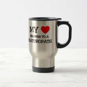 Mug De Voyage Mon coeur appartient à un NATUROPATH