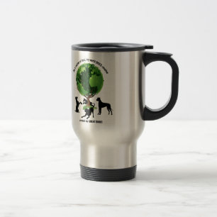 Mug De Voyage Mon monde tourne autour de mon great dane