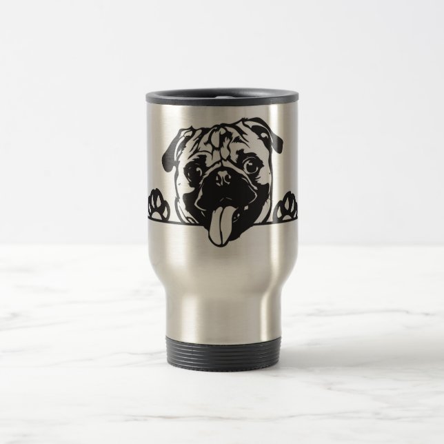 Mug De Voyage Mon Pug (Centre)