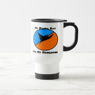 Mug De Voyage Mon raie de Manta a mangé mon travail